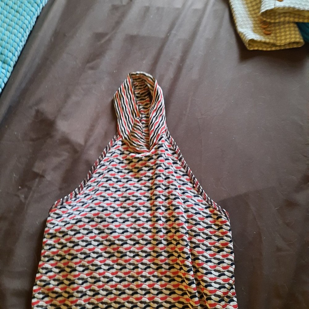 maxi sundress  , halter dress , blue tiered skirt